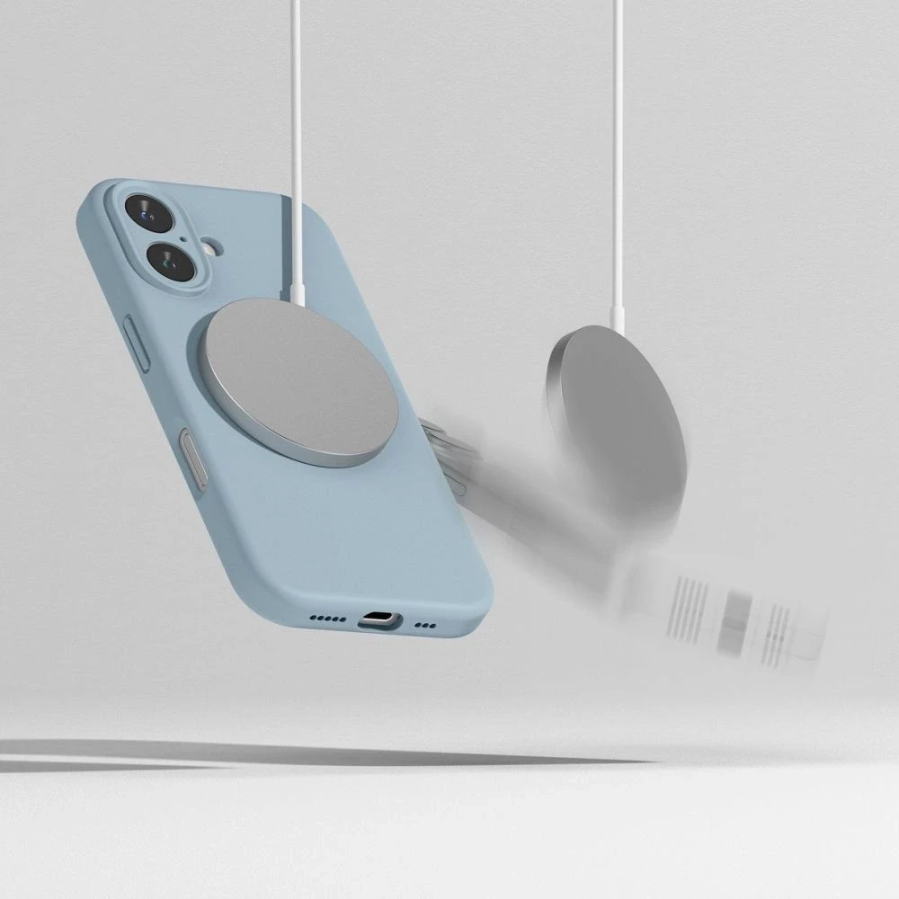 „Ringke“ silikoninis „MagSafe“ dėklas „Apple iPhone 16“ telefonui – Mėlyna