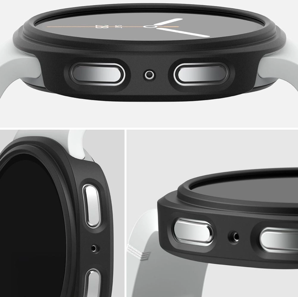 RINGKE SLIM 2-PACK GALAXY WATCH 8 / 9 (40 MM) SKAIDRUS IR MATINIS Juodas