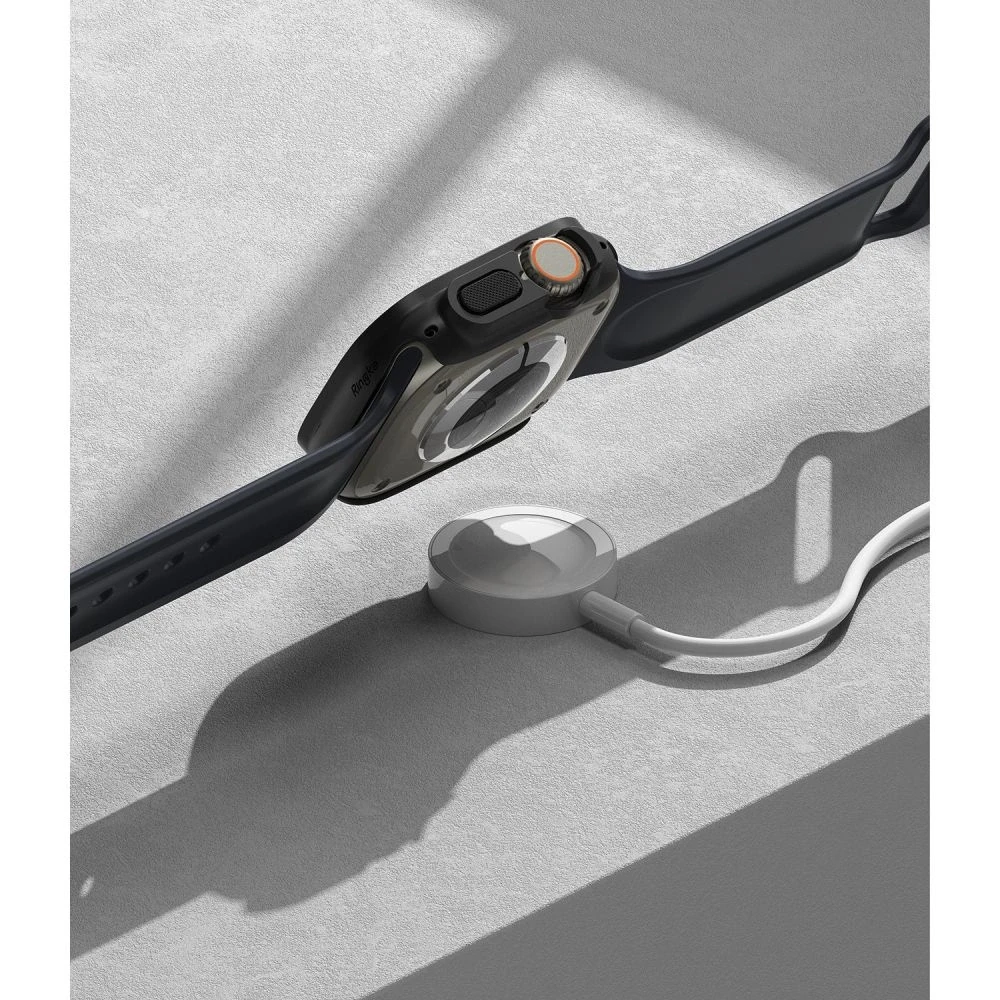 Ringke Išmaniojo laikrodžio Apple ekrano rėmelis, Skaidrus ir Juodos spalvos, 49mm, 2vnt.