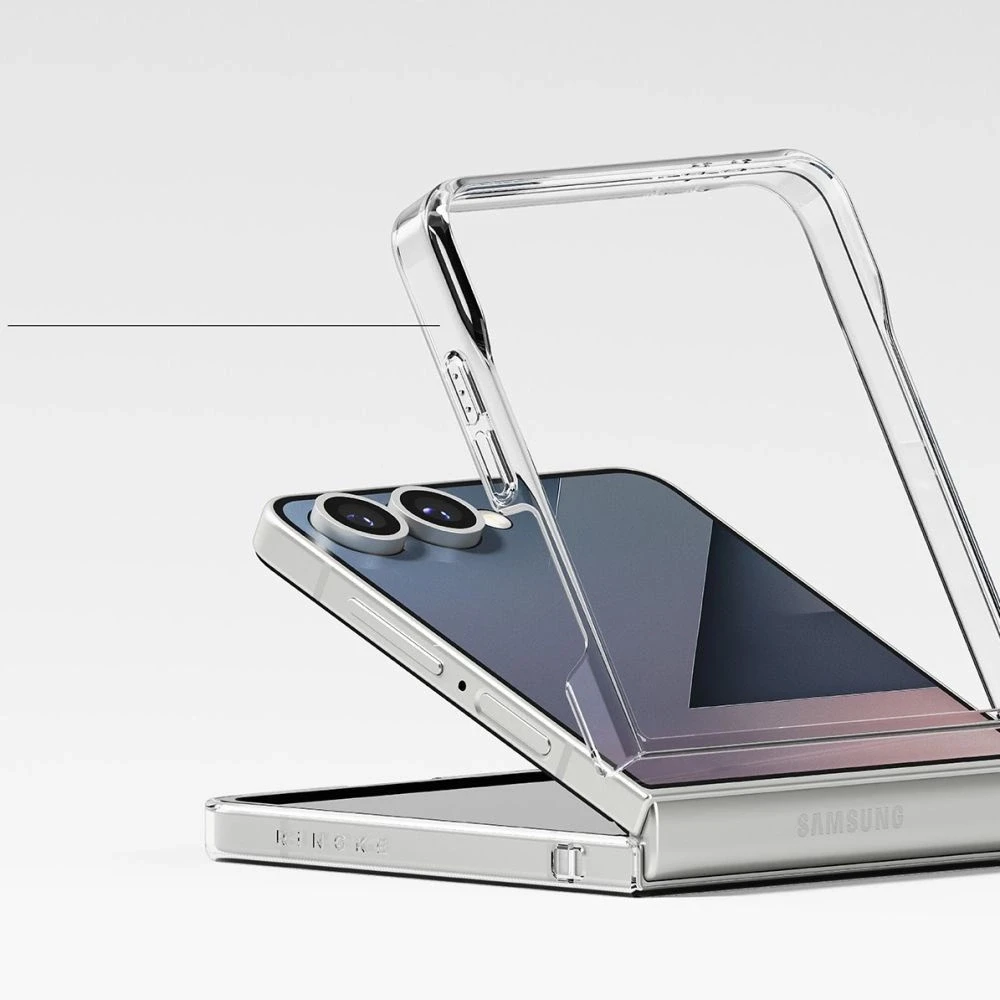 „Ringke Slim Magnetic MagSafe“ dėklas „Samsung Galaxy Z Flip 7“, skaidrus