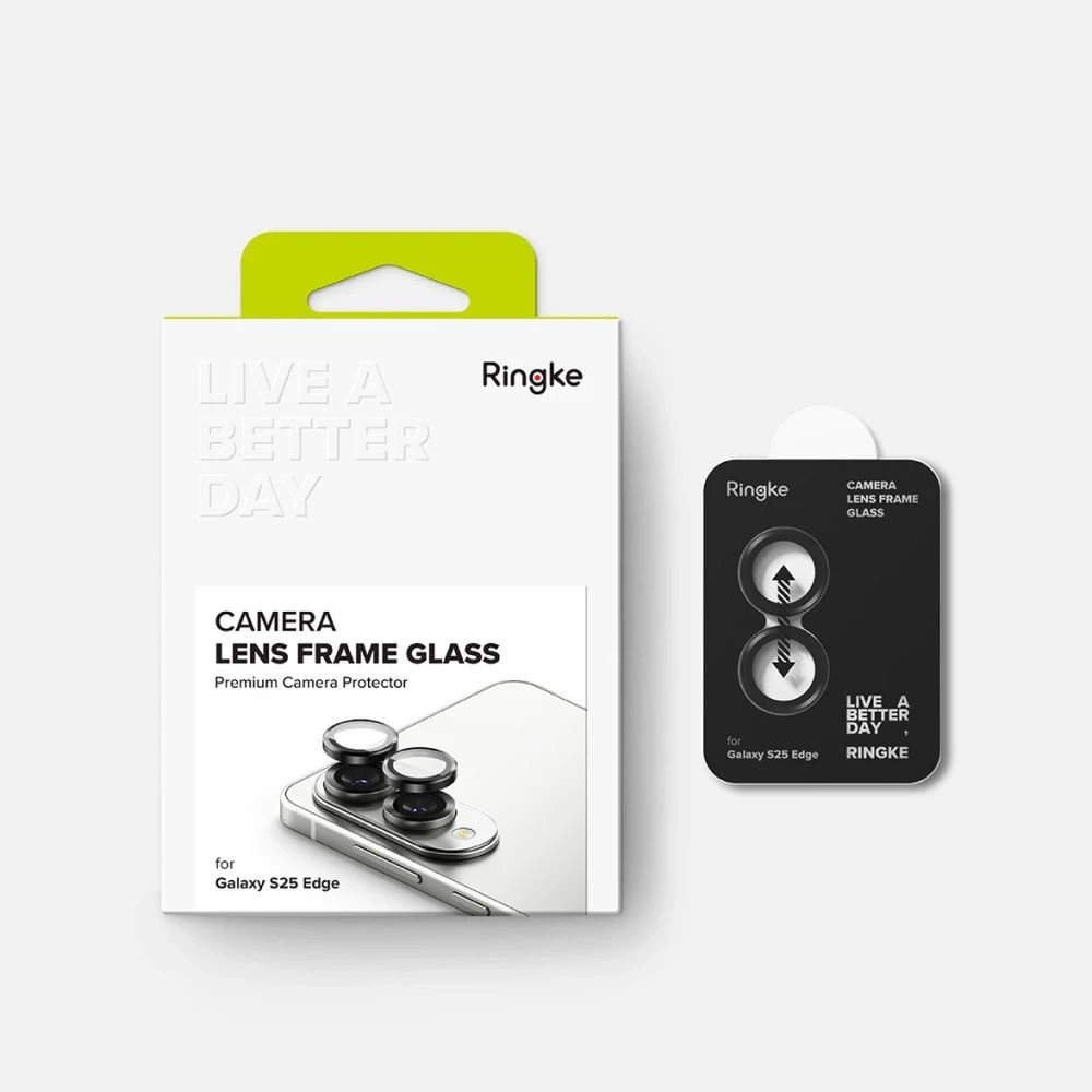 Ringke Quick Set+ apsauginis stiklas skirta Samsung Galaxy S25 Edge – skaidrus