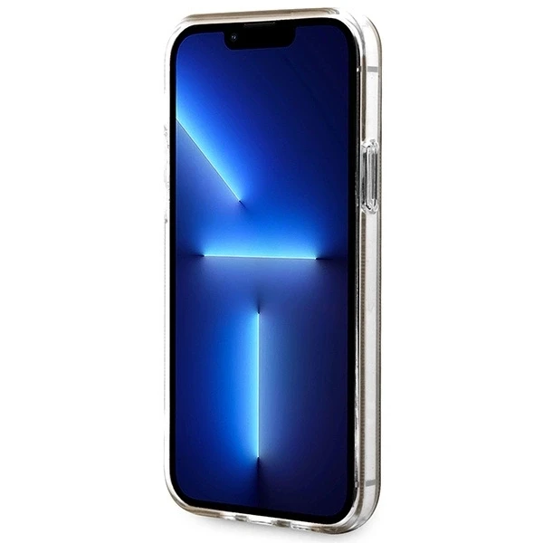Guess Rinkinys GUBPP12MH4EACSW Dėklas+ Įkroviklis Apple iPhone 12/12 Pro rudos spalvos kietas dėklas 4G Print MagSafe