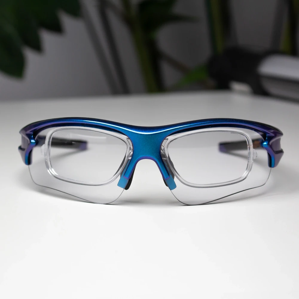 Rockbros 10069 photochromic UV400 dviratininko akiniai – mėlynos spalvos