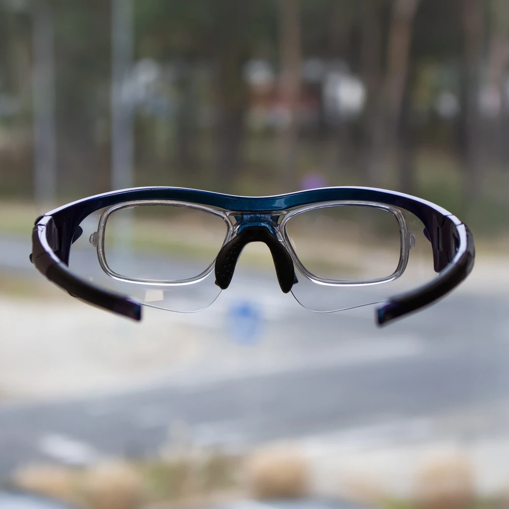 Rockbros 10069 photochromic UV400 dviratininko akiniai – mėlynos spalvos