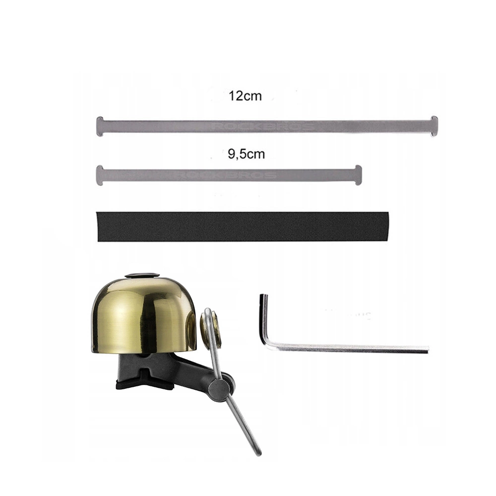 Rockbros 15-1BG retro bicycle bell – auksinis