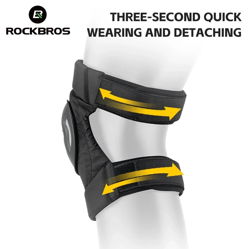 Rockbros 19230003001 knee pads – juodos spalvos