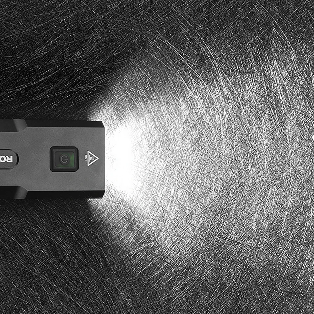 Rockbros 24310002001 dviračio žibintas 850 lm su išorinės baterijos funkcija + USB-C ir USB-A laidas – juodos spalvos