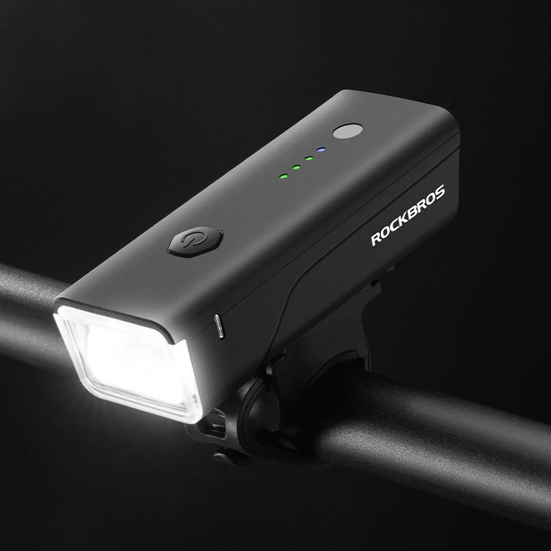 Rockbros 24510003001 Priekinis dviračio žibintas 260 lm + USB-C - USB-A laidas - Juodas