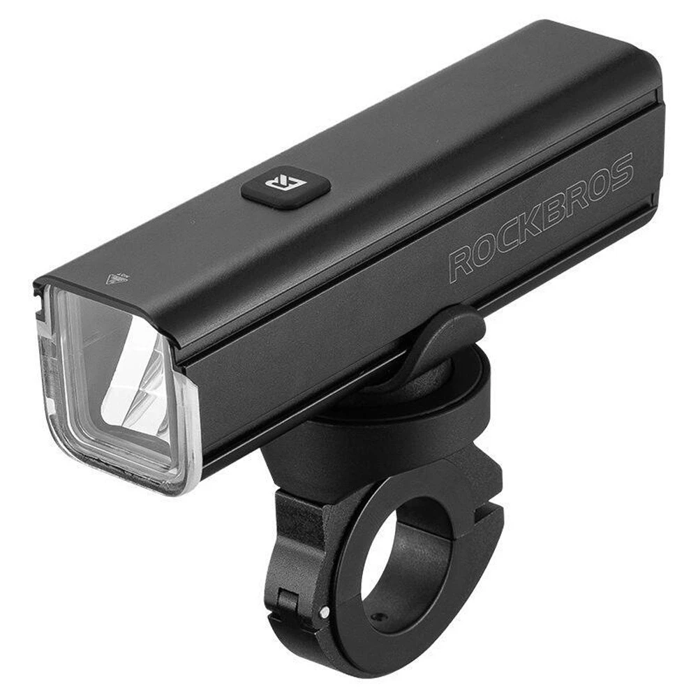 Rockbros 24610002001 priekinis dviračio žibintas 1000 lm + USB-C – USB-A kabelis – juodos spalvos
