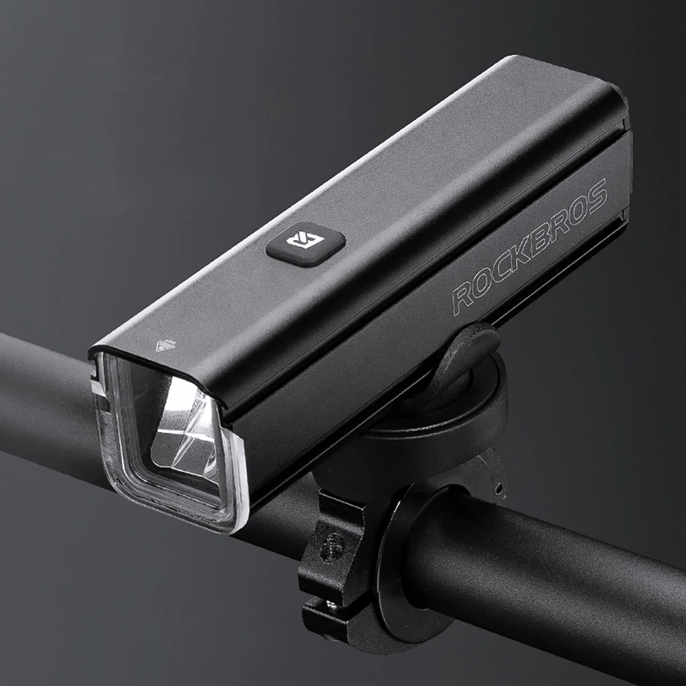 Rockbros 24610002001 priekinis dviračio žibintas 1000 lm + USB-C – USB-A kabelis – juodos spalvos