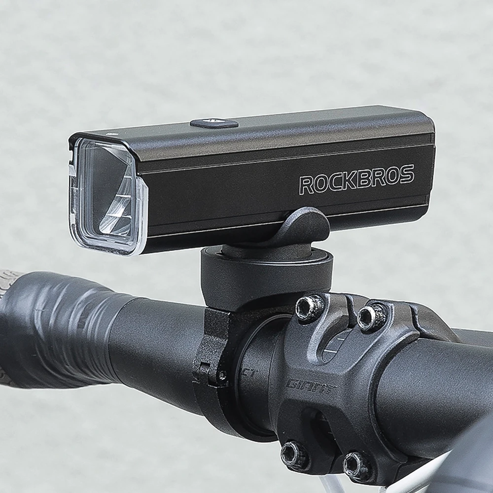Rockbros 24610002001 priekinis dviračio žibintas 1000 lm + USB-C – USB-A kabelis – juodos spalvos
