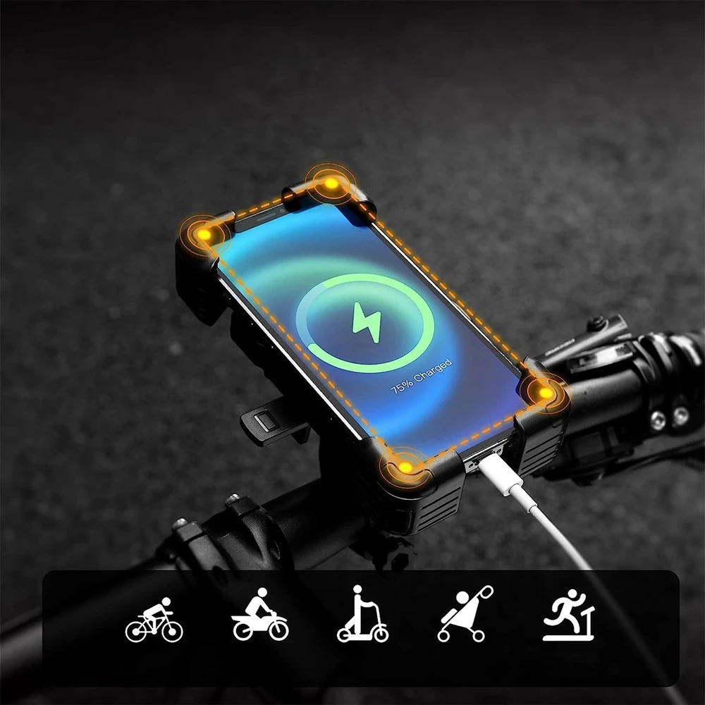 Rockbros 25210030001 Bike Phone Holder for Handlebars – juodos spalvos