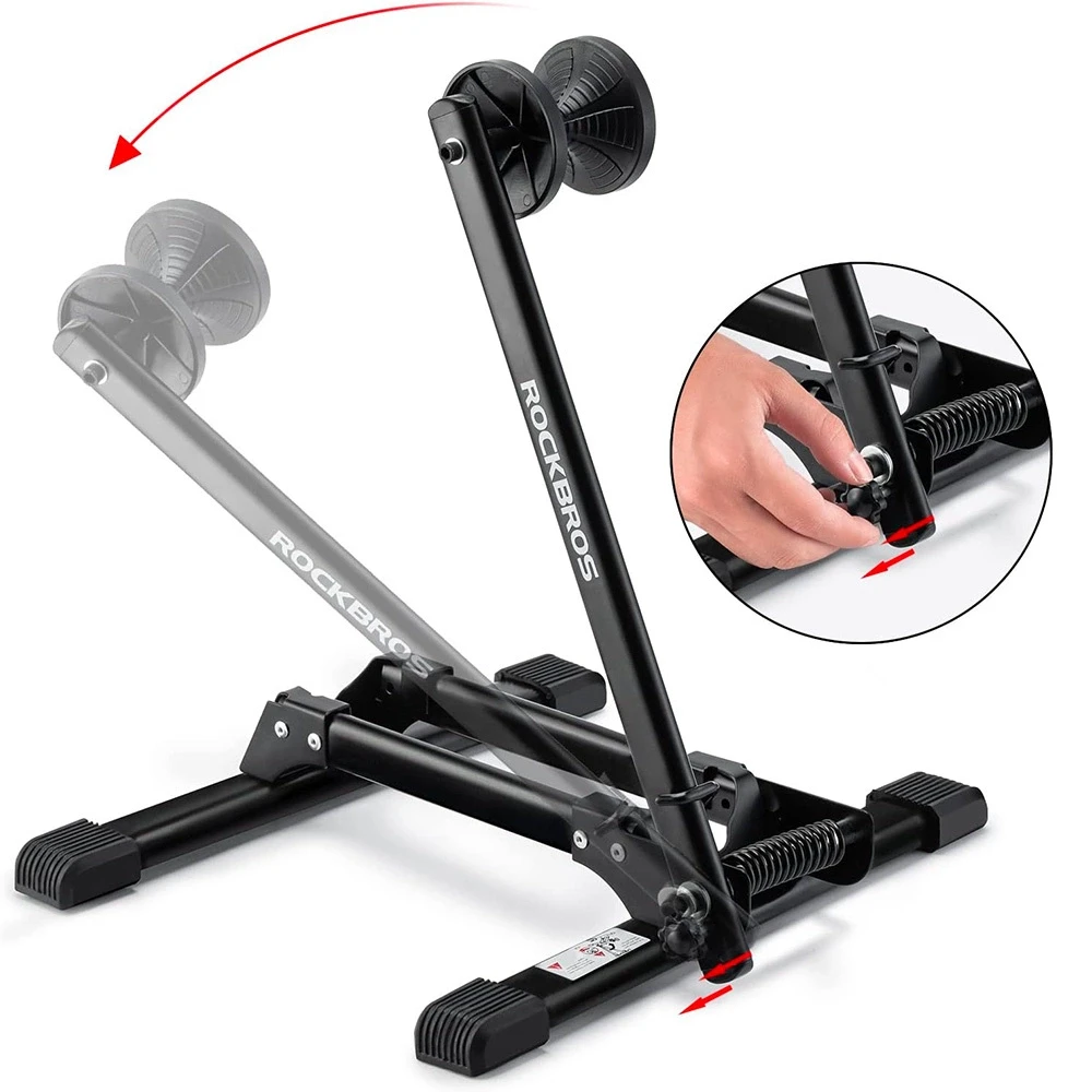 Rockbros 27210001001 Folding Bicycle Stand – juodos spalvos