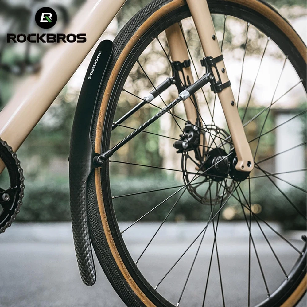 Rockbros 28210007001 bicycle fender, universal, adjustable – juodos spalvos