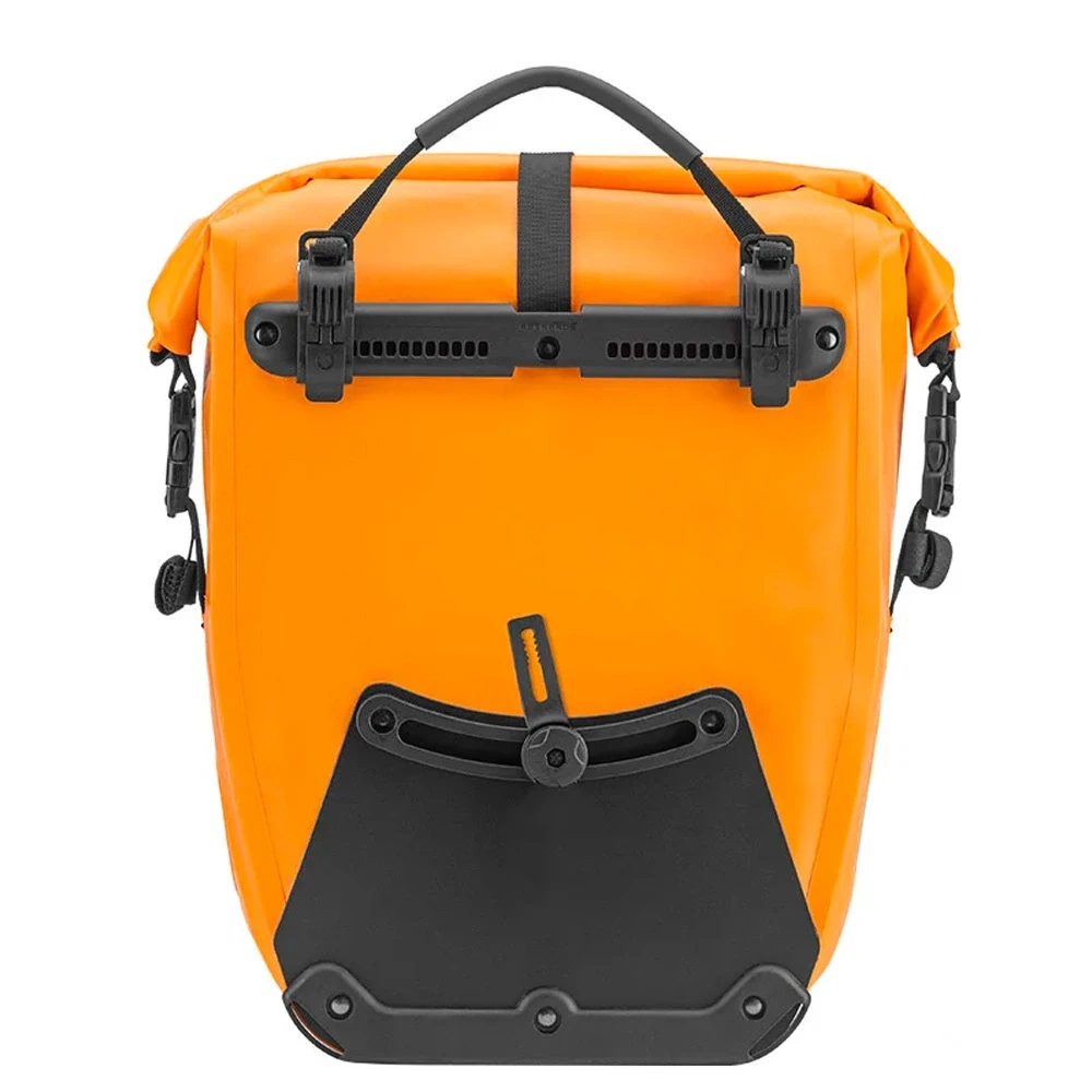 Rockbros 30140022003 atsparus avandeniui krepšys dviračiui for trunk – oranžinės spalvos