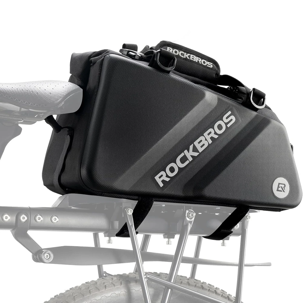 Rockbros 30140090001 krepšys dviračiui for trunk 11.6l – juodos spalvos
