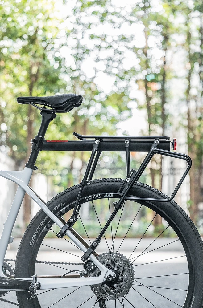 Rockbros 33210004001 bicycle rack with shelf – juodos spalvos