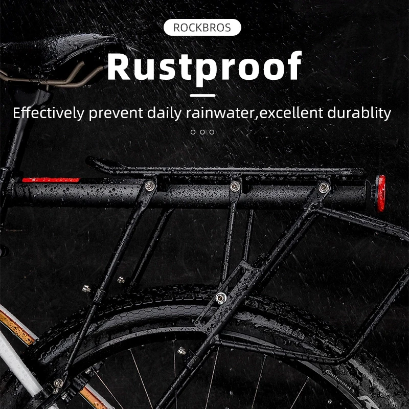 Rockbros 33210004001 bicycle rack with shelf – juodos spalvos