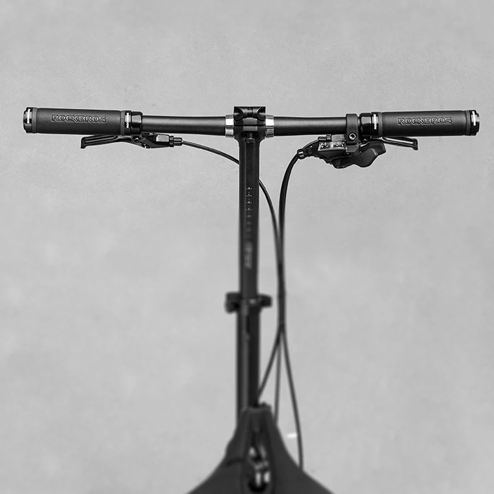 Rockbros 40210003001 microfiber bicycle handlebar grips – juodos spalvos