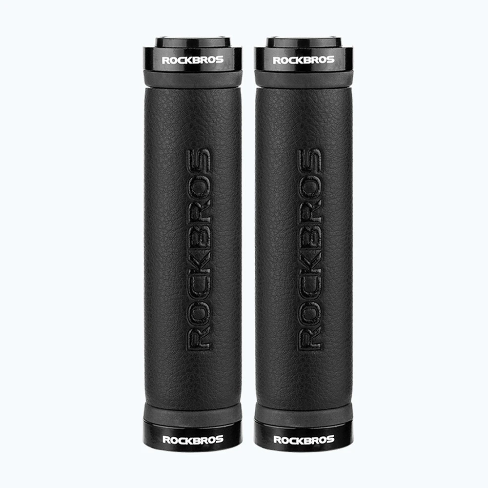 Rockbros 40210003001 microfiber bicycle handlebar grips – juodos spalvos