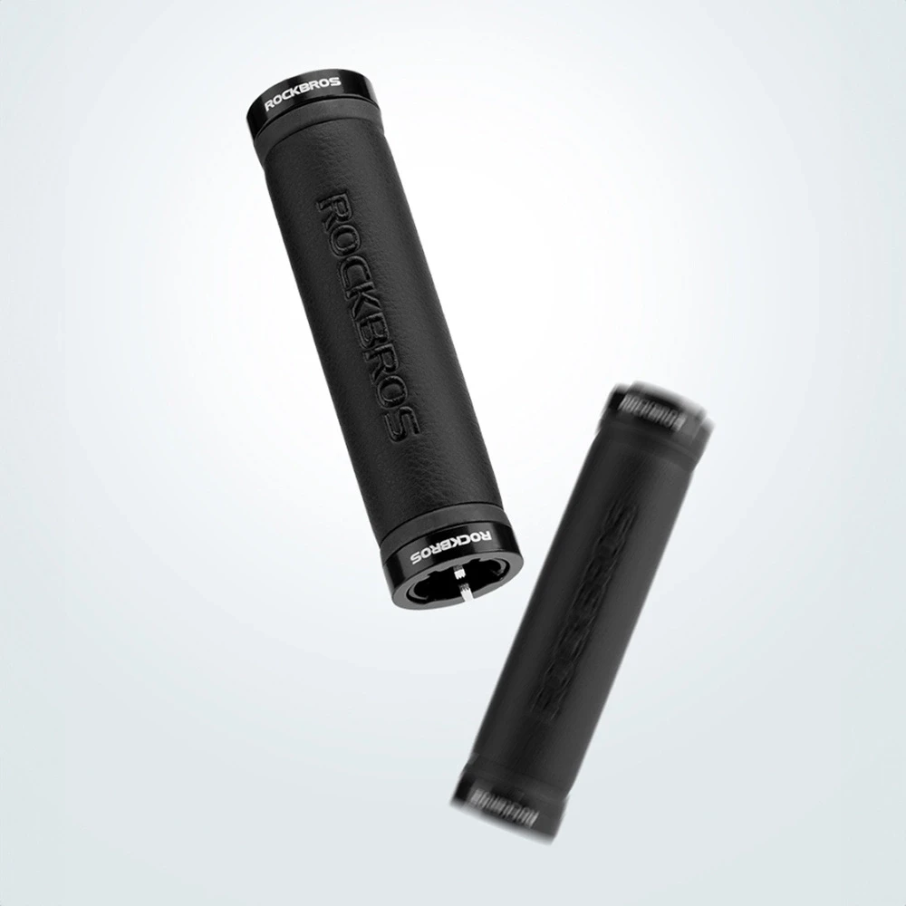 Rockbros 40210003001 microfiber bicycle handlebar grips – juodos spalvos
