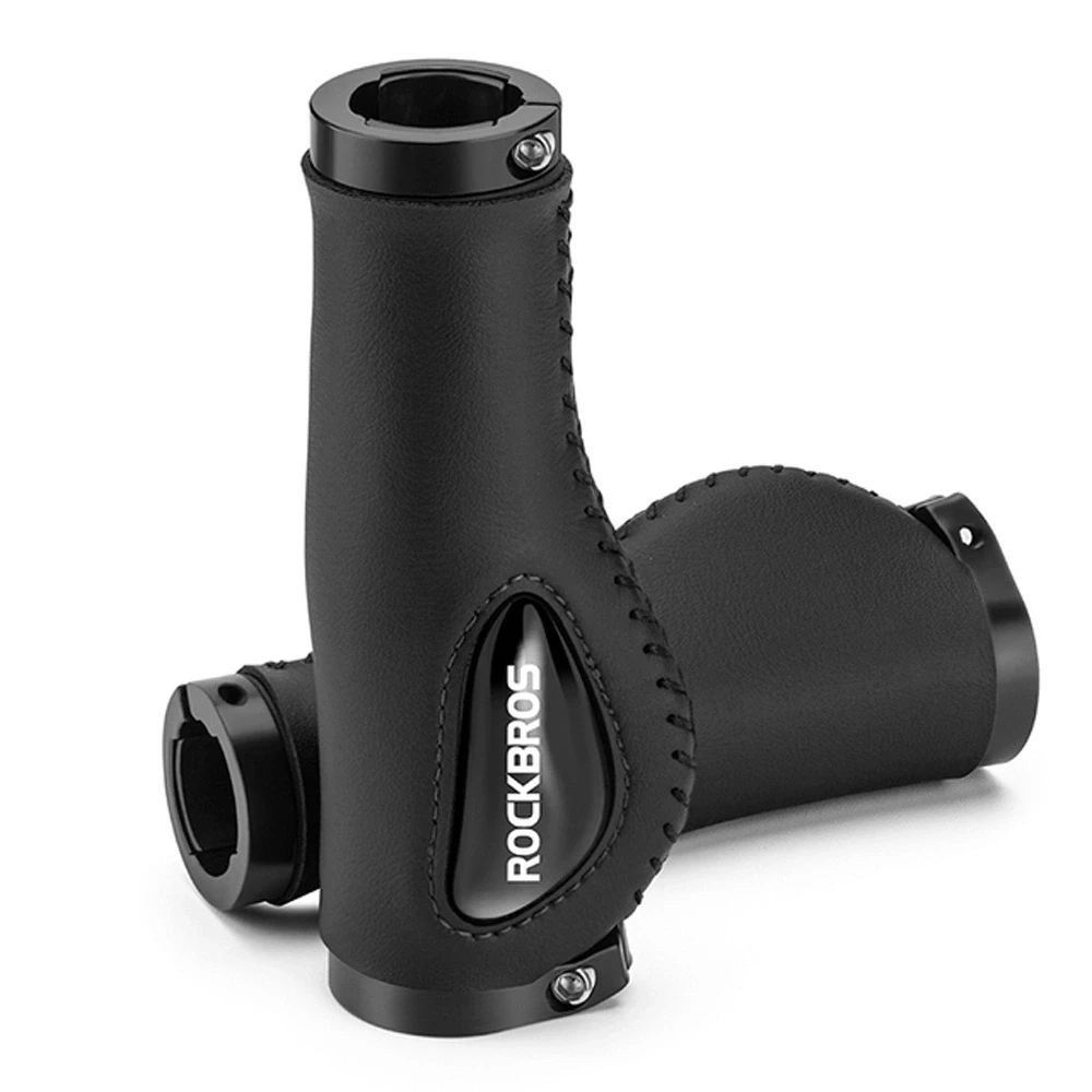 Rockbros 40720001001 Bike Grips Leather – Juodas