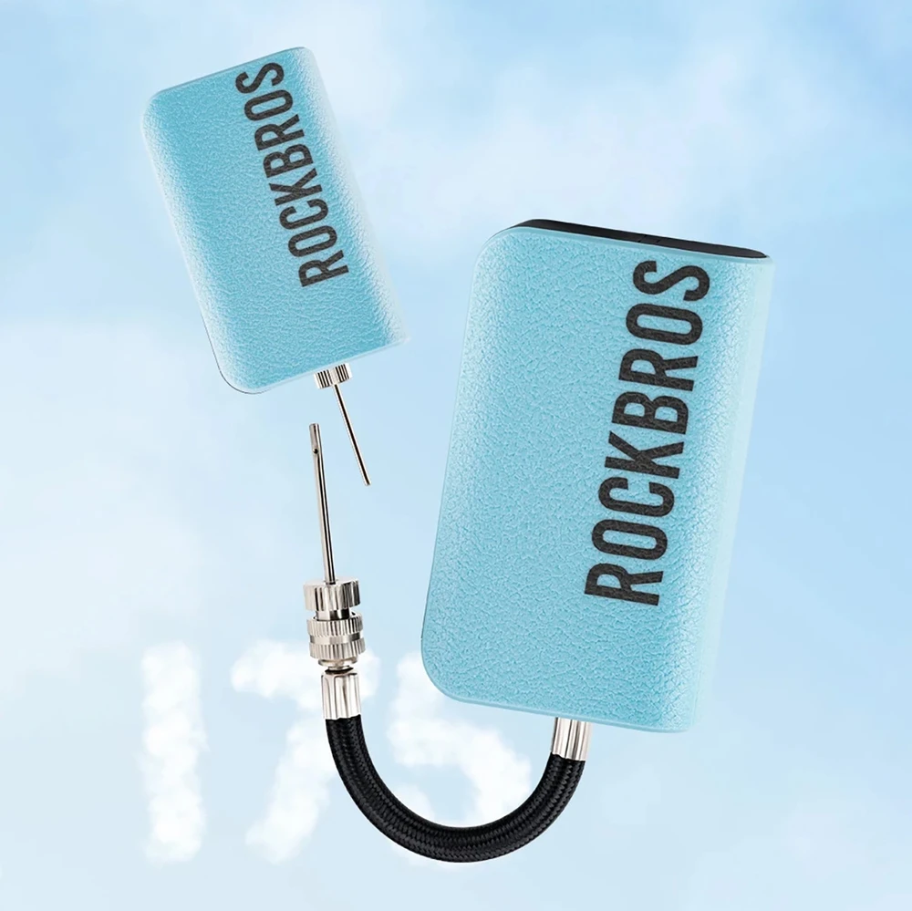 Rockbros 42520006001 Elektrinis siurblio kompresorius su skaitmeniniu ekranu kamuoliukams / balionams - Mėlyna