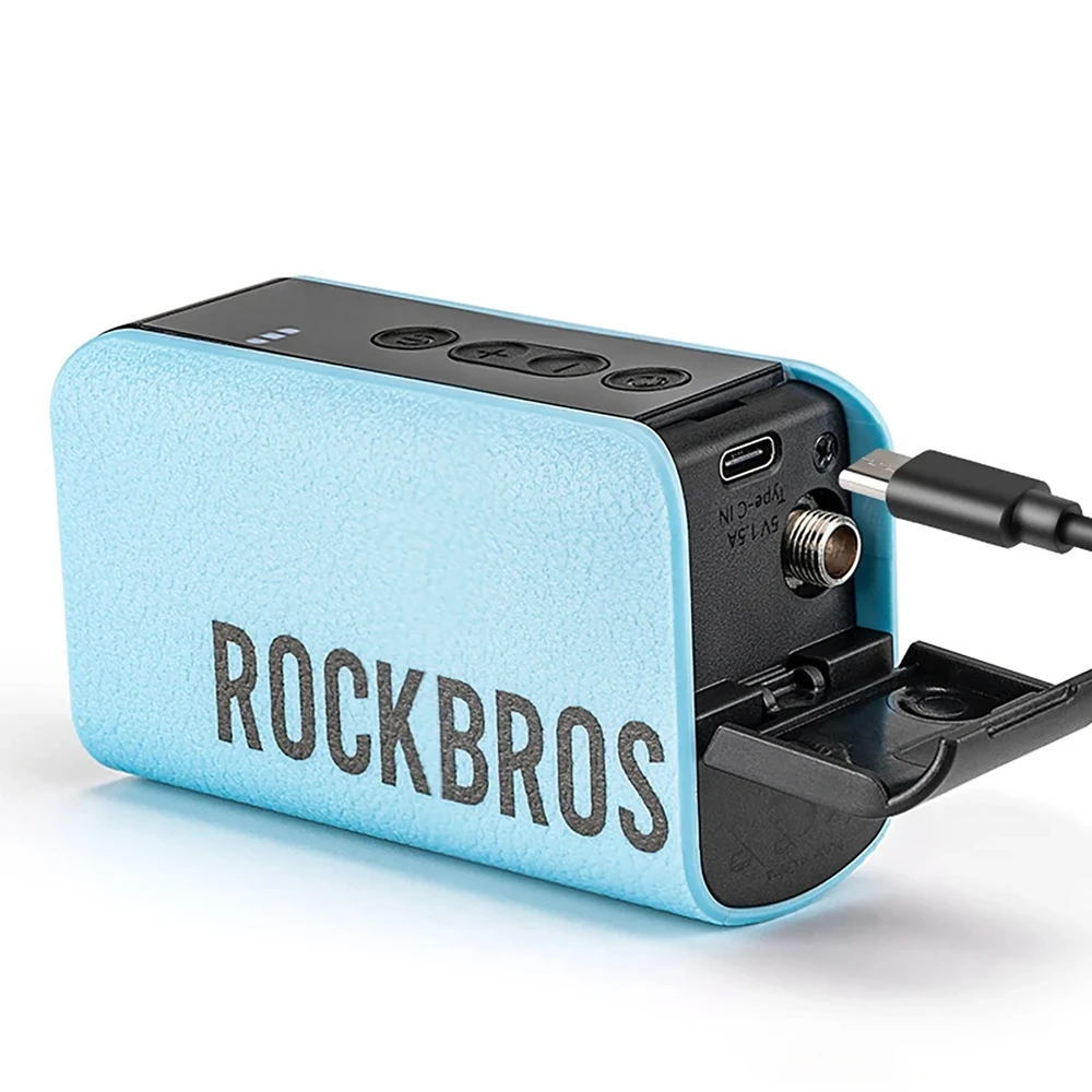 Rockbros 42520006001 Elektrinis siurblio kompresorius su skaitmeniniu ekranu kamuoliukams / balionams - Mėlyna