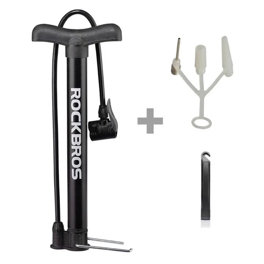 Rockbros A320 floor bicycle pompa – juodos spalvos