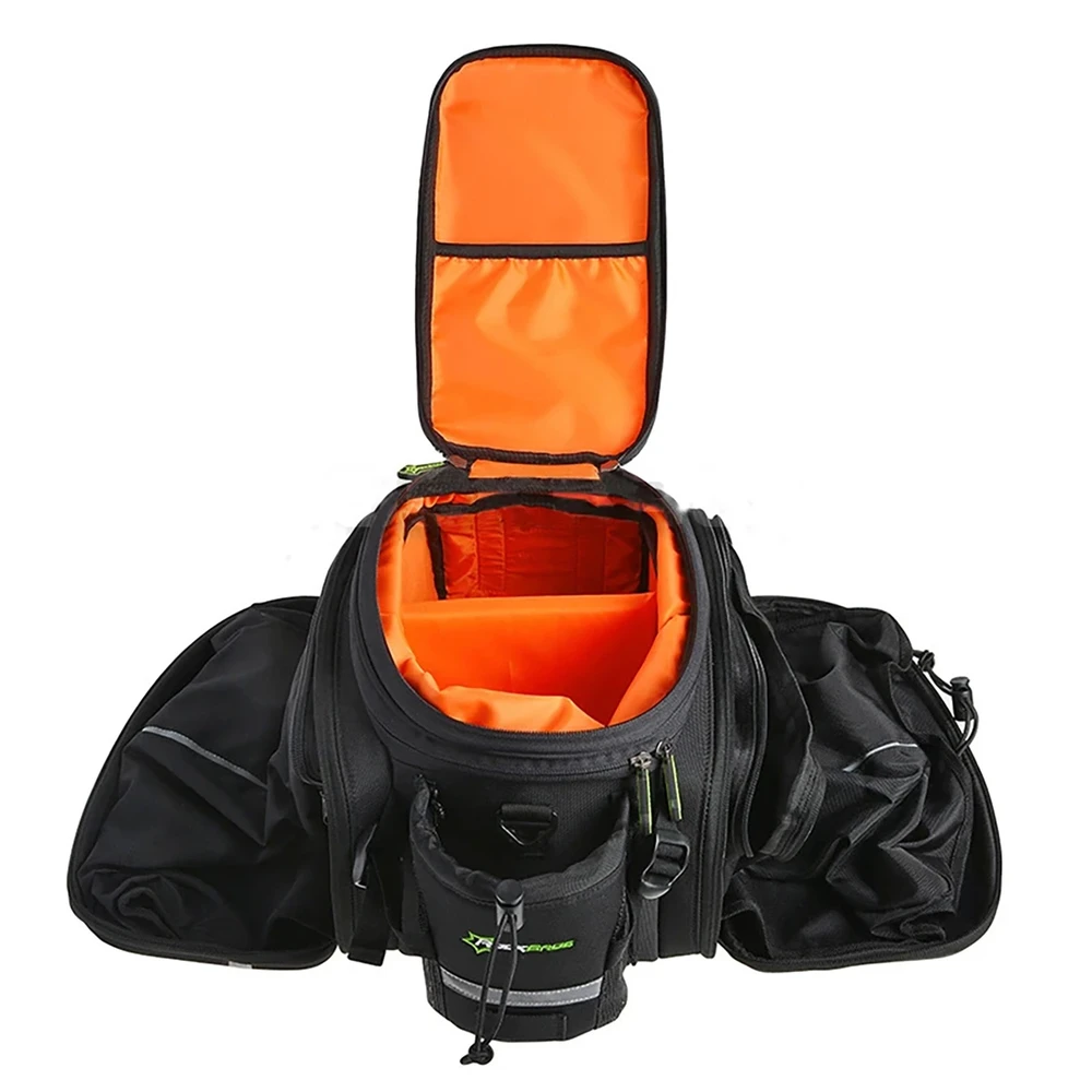 Rockbros A6-03BK krepšys dviračiui for trunk 35 l with fold-out pockets – juodos spalvos