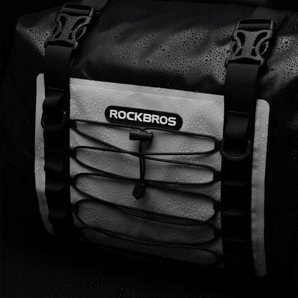 Rockbros AS-010BGR motorcycle bag, waterproof – pilkos spalvos