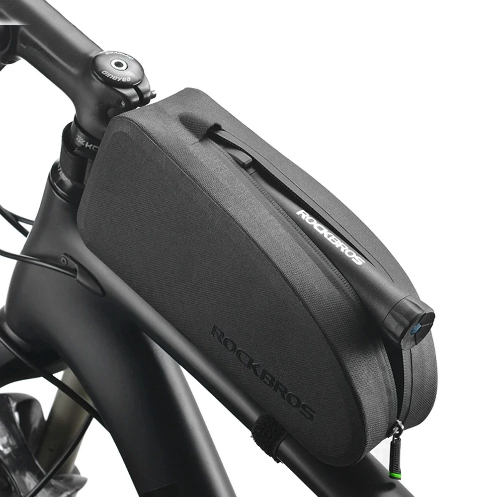 Rockbros AS-019-1 bicycle frame bag waterproof 1.6 l – juodos spalvos