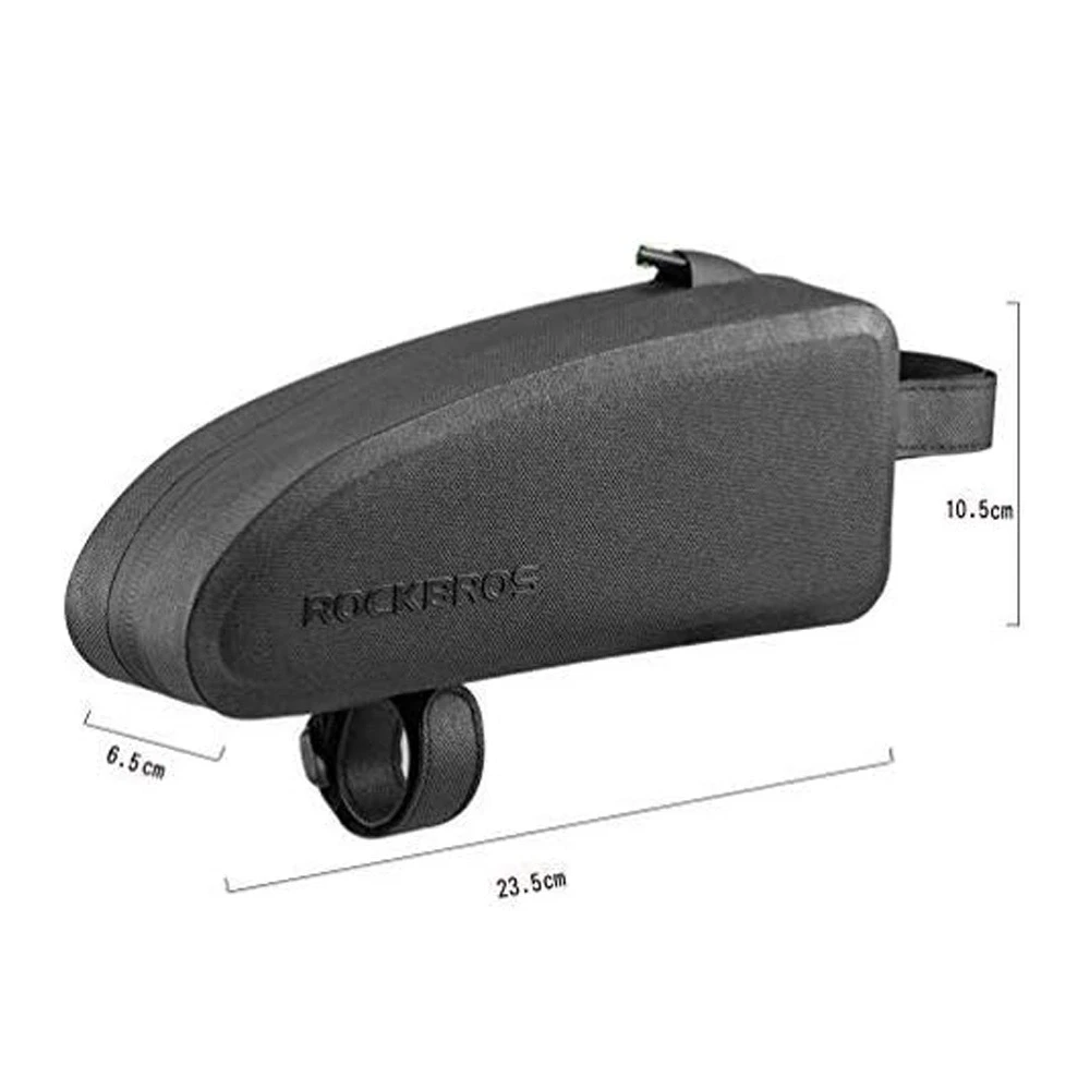 Rockbros AS-019-1 bicycle frame bag waterproof 1.6 l – juodos spalvos