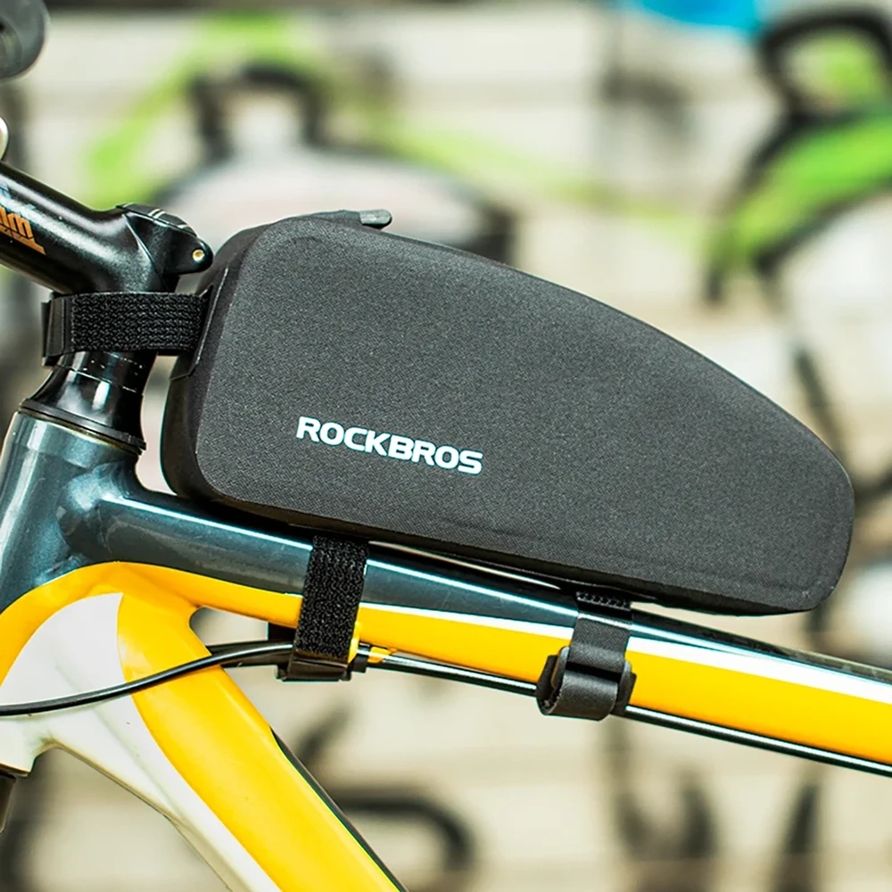 Rockbros AS-019 bicycle frame bag waterproof 1.5 l – juodos spalvos