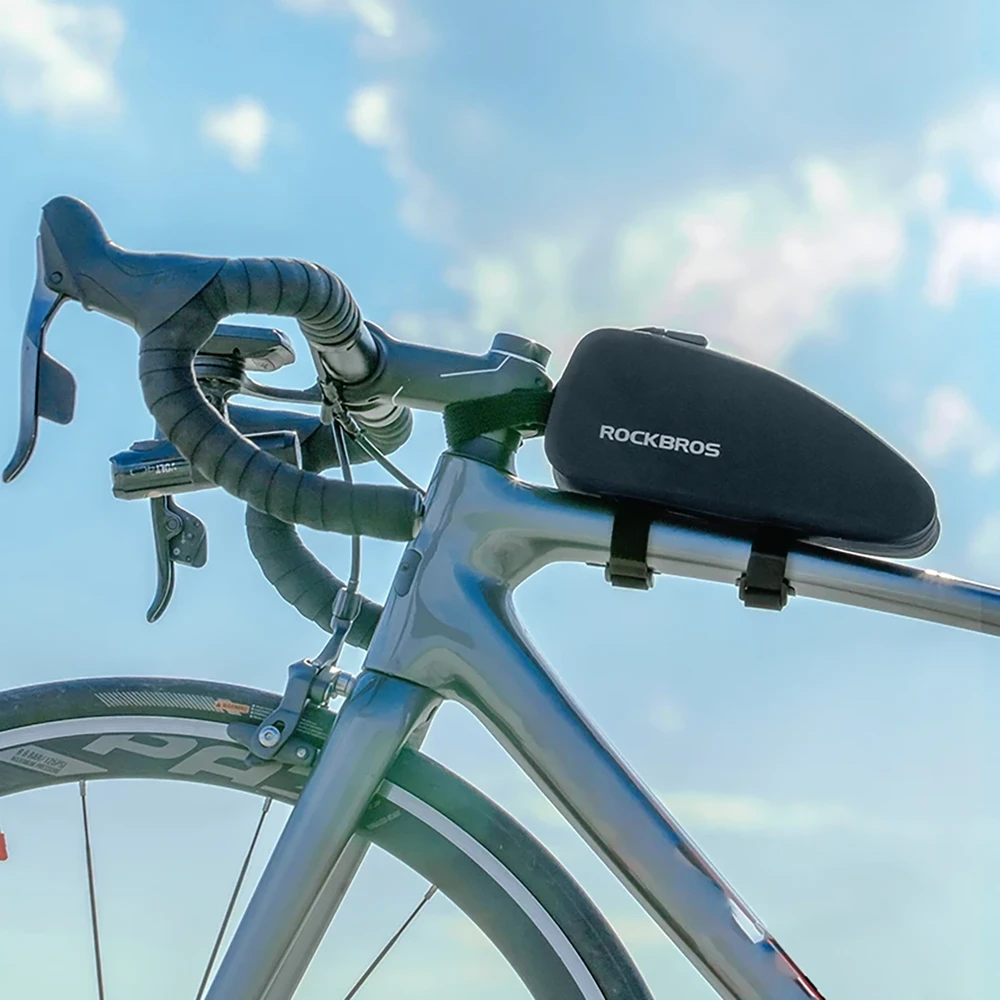 Rockbros AS-019 bicycle frame bag waterproof 1.5 l – juodos spalvos