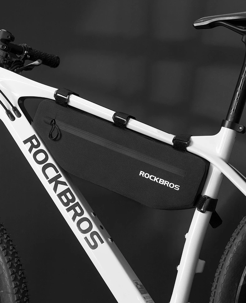 Rockbros AS-043 dviračio krepšys with Velcro 3l – juodos spalvos