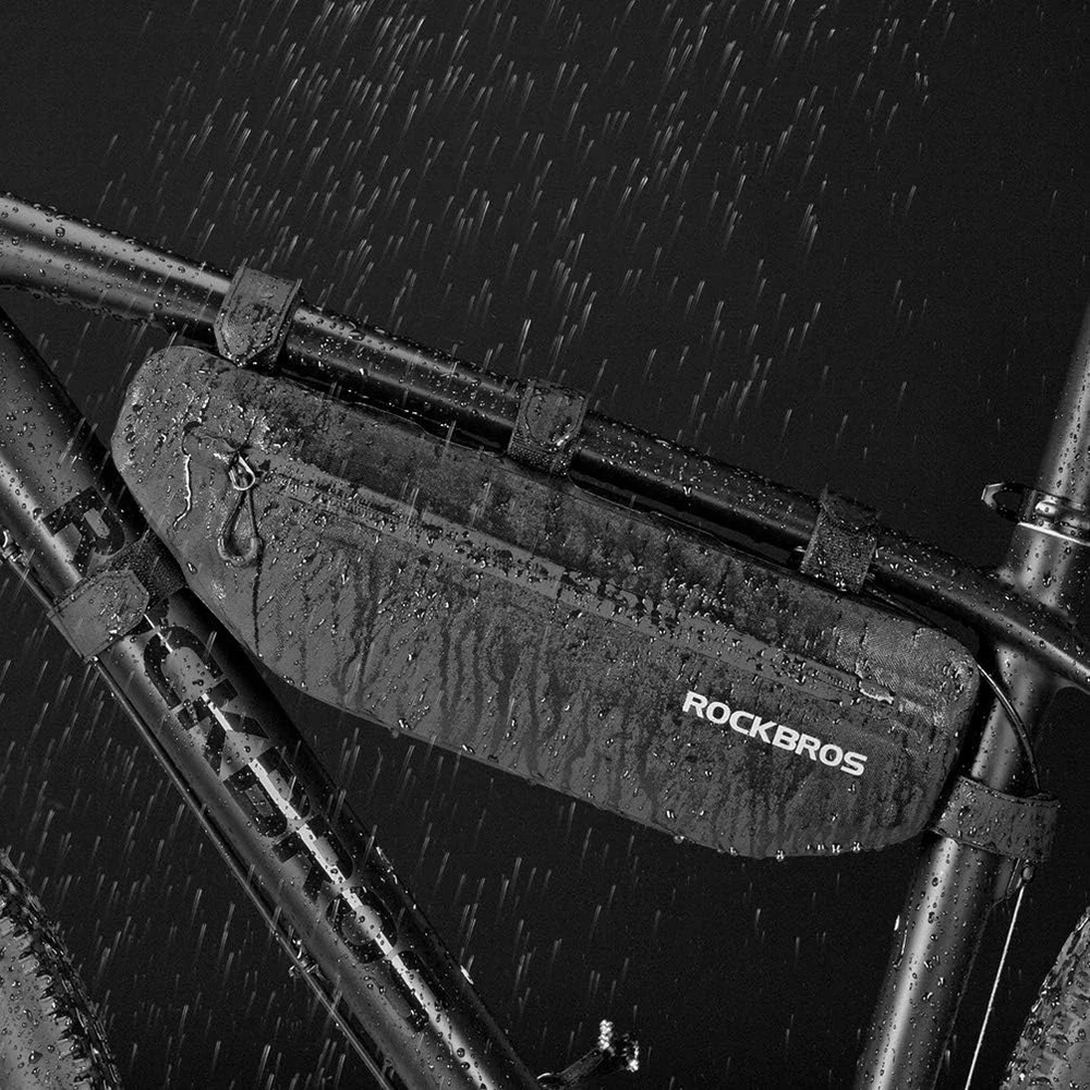 Rockbros AS-043 dviračio krepšys with Velcro 3l – juodos spalvos