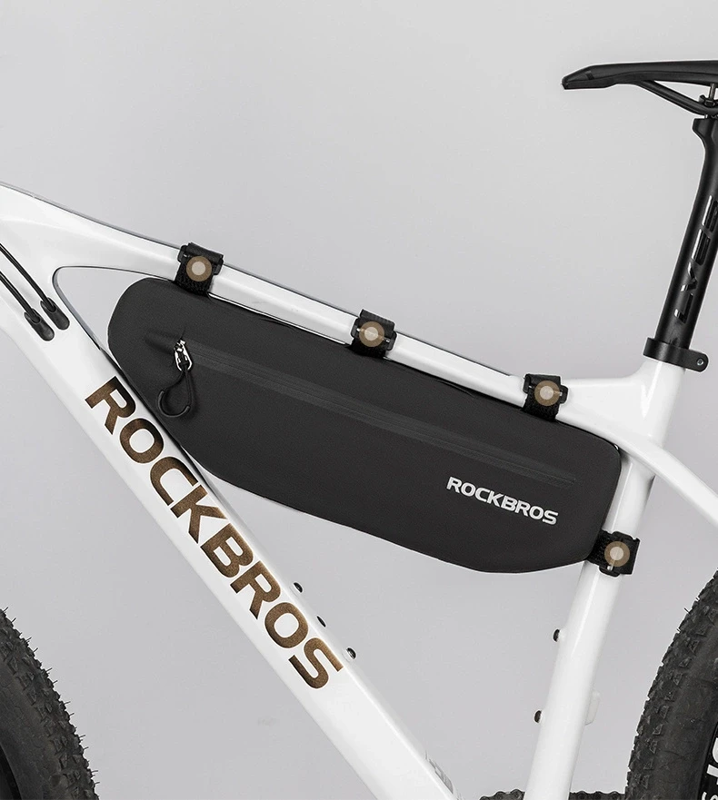 Rockbros AS-043 dviračio krepšys with Velcro 3l – juodos spalvos