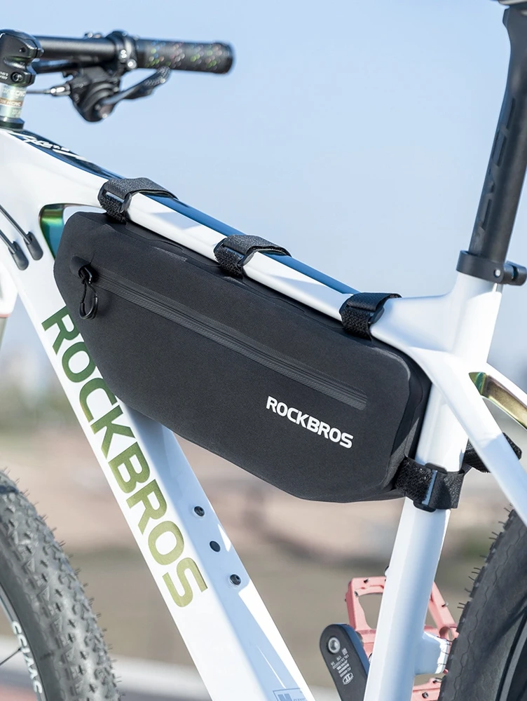 Rockbros AS-043 dviračio krepšys with Velcro 3l – juodos spalvos