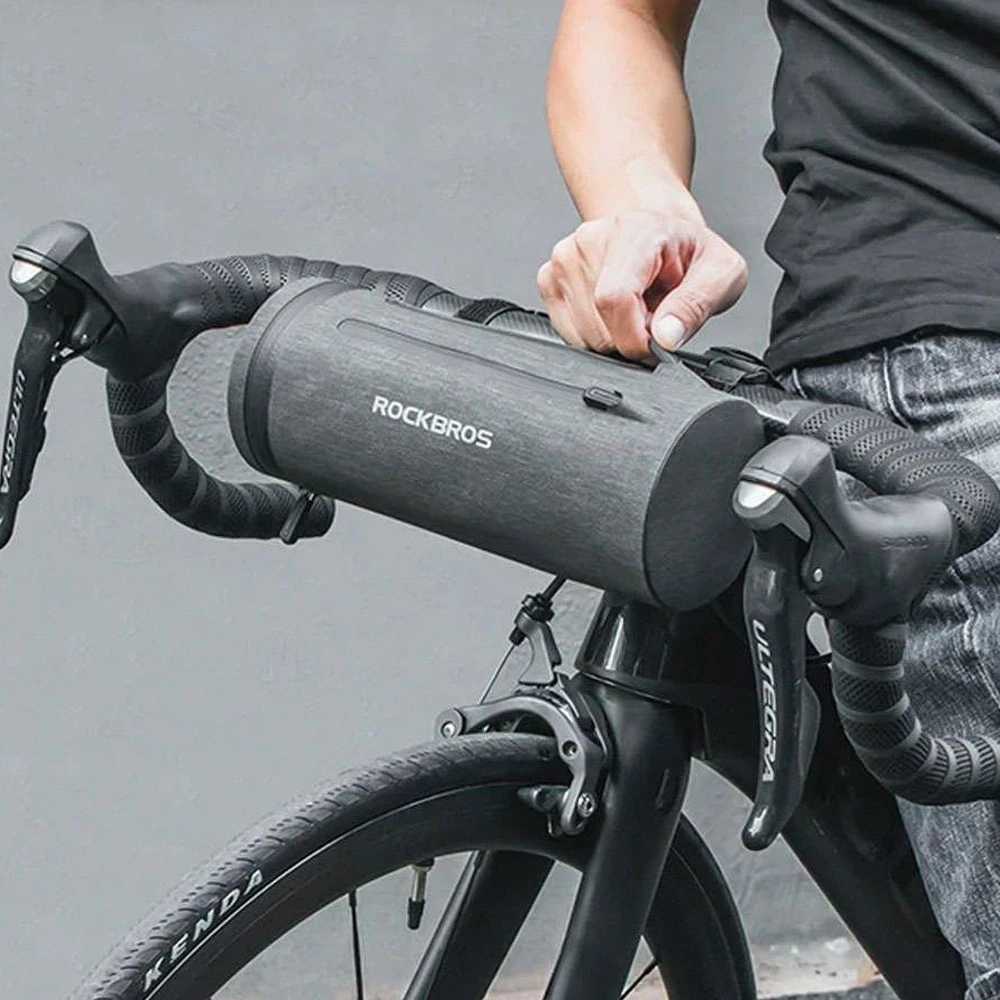 Rockbros AS-051 waterproof handlebar bag – juodos spalvos