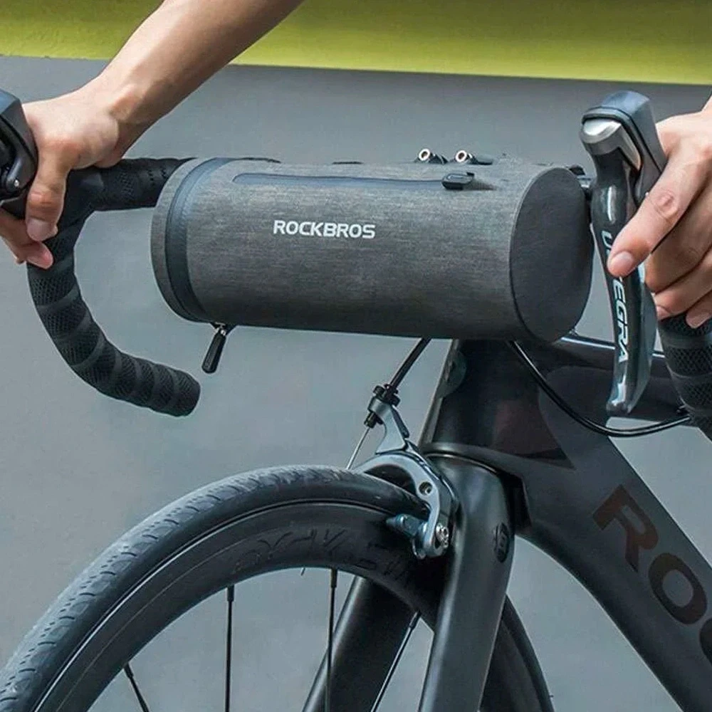 Rockbros AS-051 waterproof handlebar bag – juodos spalvos