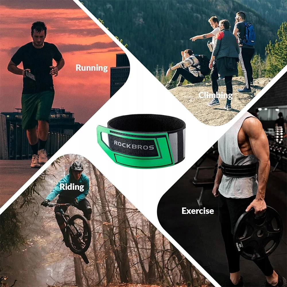 Rockbros šviesą atspindinti juosta 49210008001 – žalia