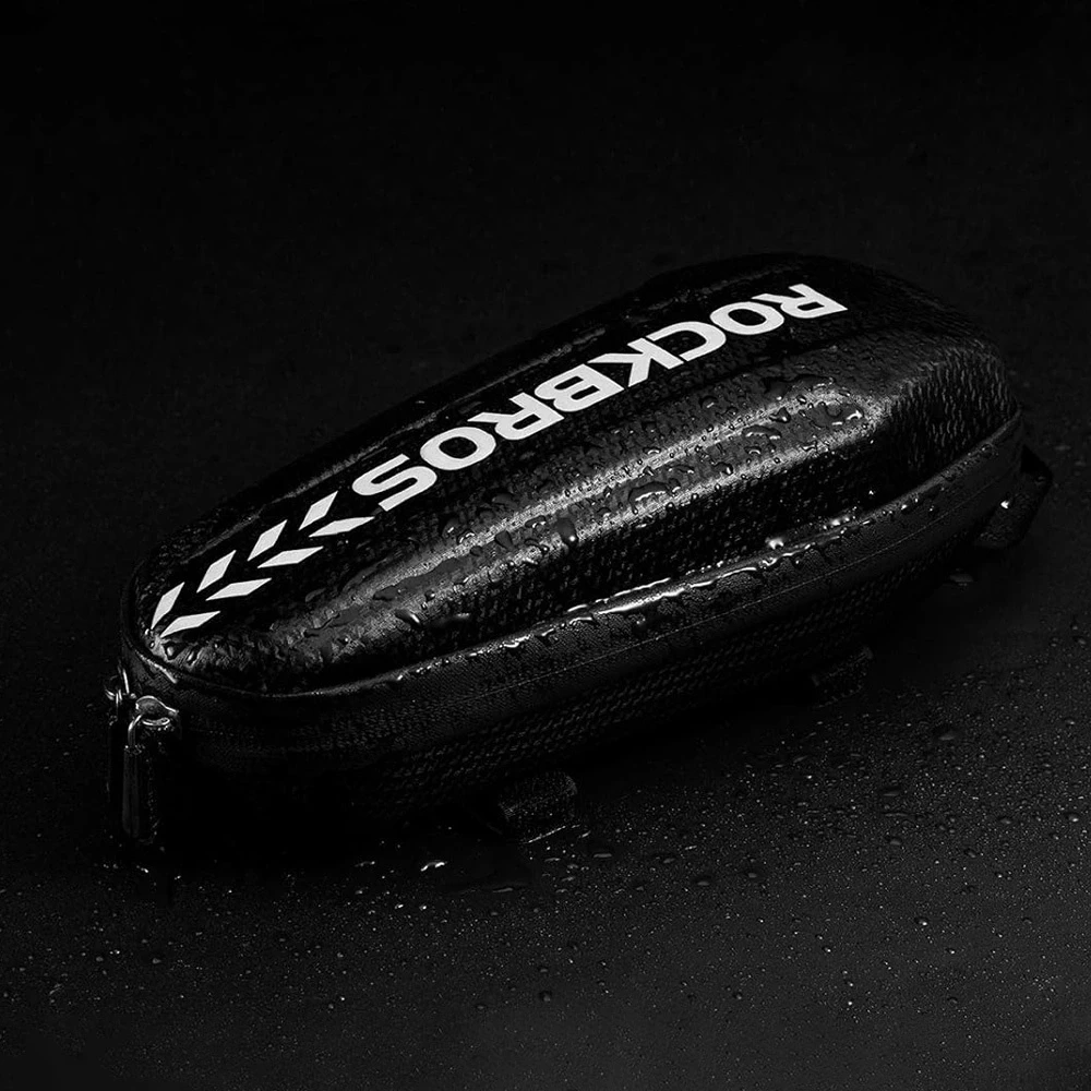 Rockbros B60 waterproof dviračio krepšys for frame – juodos spalvos