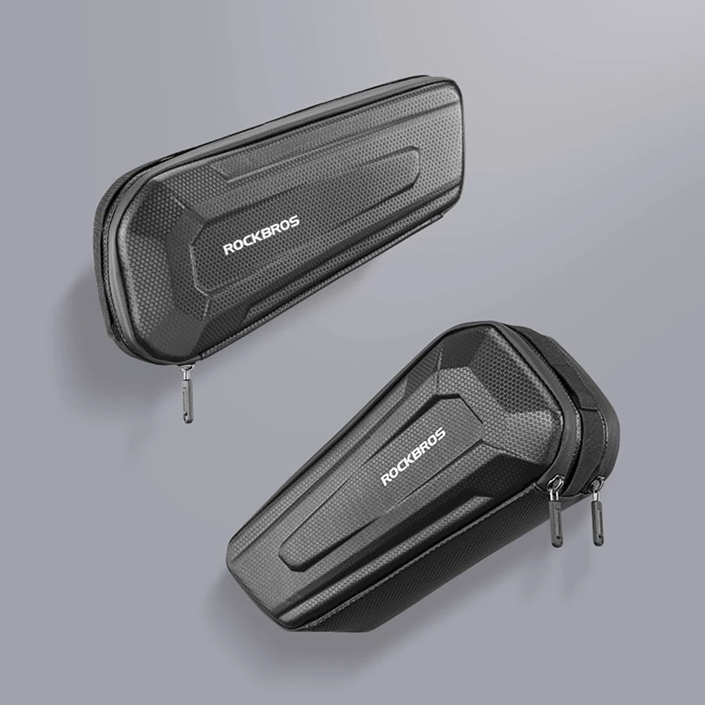 Rockbros B66 waterproof dviračio krepšys for frame – juodos spalvos