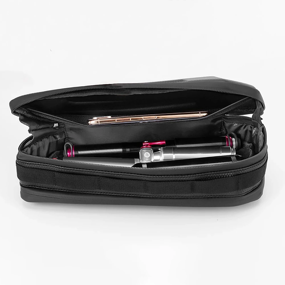 Rockbros B66 waterproof dviračio krepšys for frame – juodos spalvos