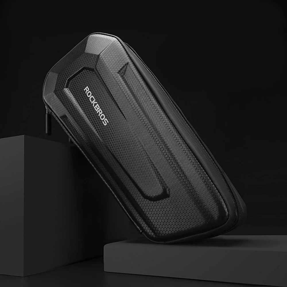 Rockbros B66 waterproof dviračio krepšys for frame – juodos spalvos