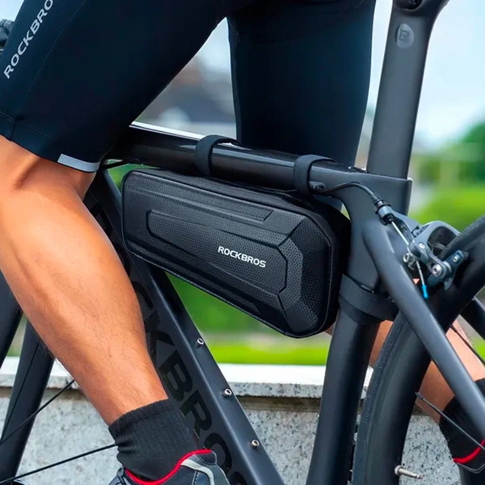 Rockbros B67 waterproof frame bike bag – juodos spalvos