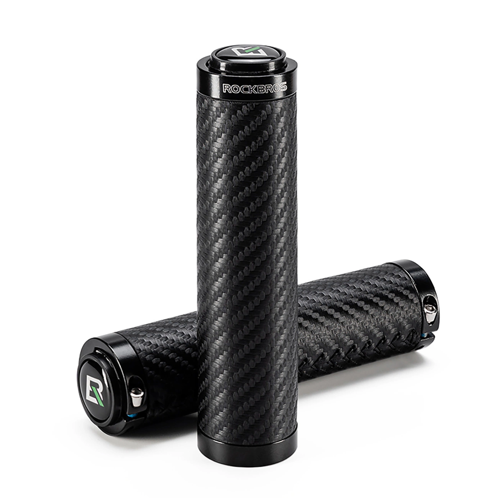 Rockbros Bike Grips Twisted Straight Anti-Slip Grips – Juodas