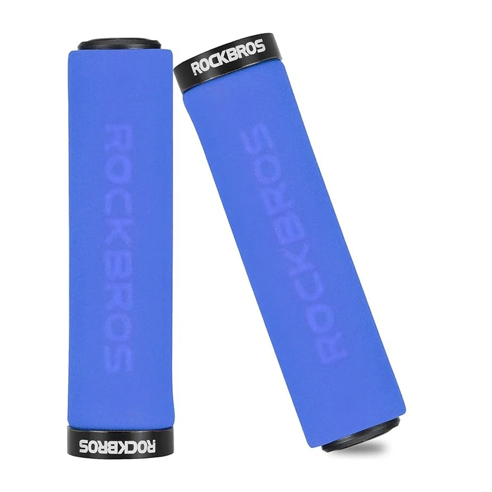 Rockbros BT1001BLBK sponge bicycle handlebar grips – mėlynas and juodos spalvos