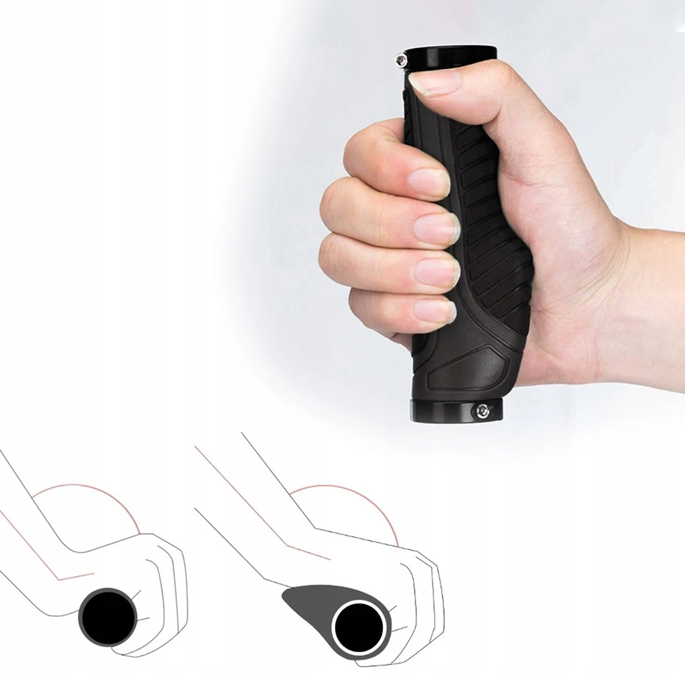Rockbros BT1802BK bicycle grips – juodos spalvos